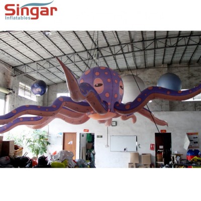 Giant inflatable octopus model decoration