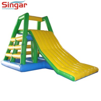 Pool sea movable Water slide floating inflatable lake slides