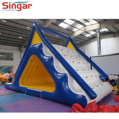 Funny games giant inflatable floating water slides for sale