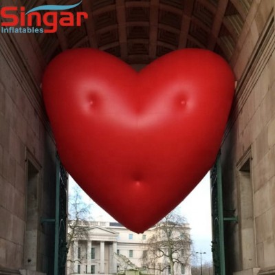 Giant inflatable lighting heart,inflatable heart balloon for decoration