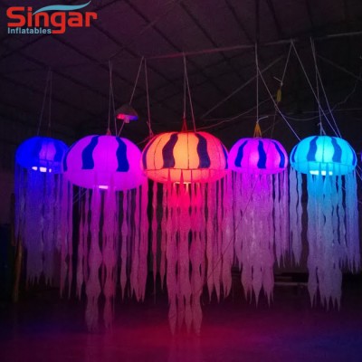 Led jellyfish light glowing jellyfish inflatable hanging jellyfish