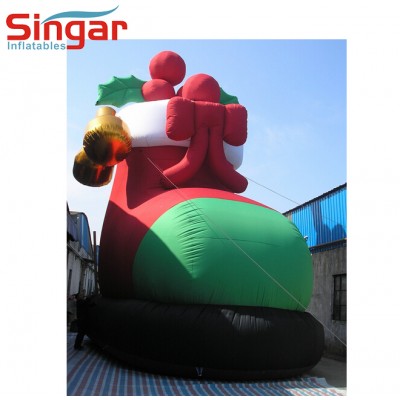 5m giant inflatable christmas stocking,inflatable stocking for christmas