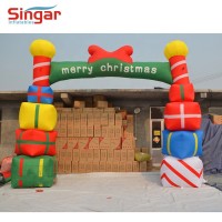 Commercial inflatable christmas arch,christmas candy archway