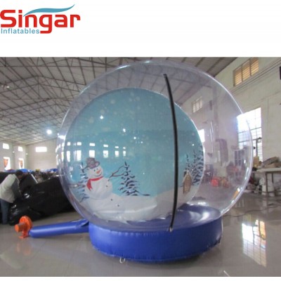 Decorative inflatable christmas dome balloon,inflatable snow globe