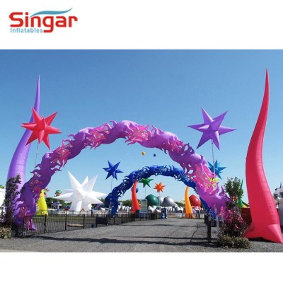 inflatable decoration arch,inflatable lighted star,stage party events inflatables