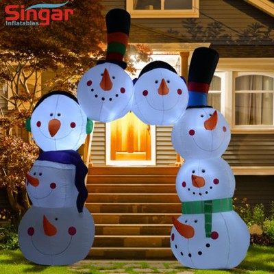 Holiday lighting christmas decoration personalised inflatable snowman arch gate