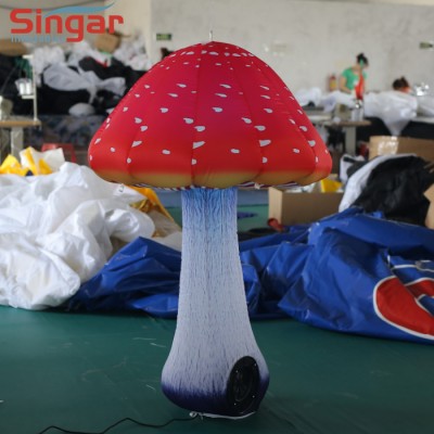 1 meter high LED lighted inflatable mushroom