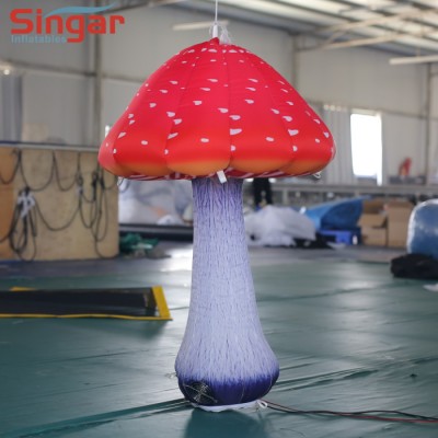 Built in led light inflatable agaric plant