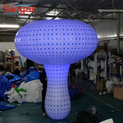 LED lighted inflatable mushroom decoration