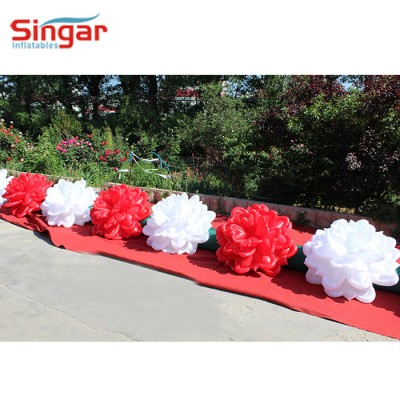 inflatable flower chain,giant inflatable flower decoration,flower rose