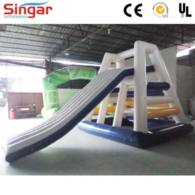 Water park large inflatable floating water slide for adults